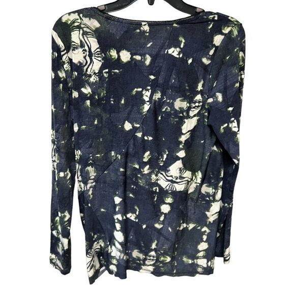 😊 3/$30 Vera Wang Simply Vera line Long sleeve top Front knot/flowy fabric Sz M - Picture 4 of 13